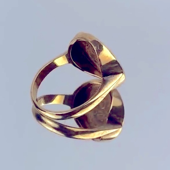 22K 1945 DOS PESOS COIN RING MOUNTED ON SOLID 14K SETTING! THIS IS A FLASH SALE! - Picture 6 of 16